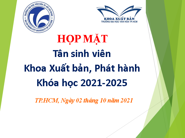 Khoa Xuất bản, Phát hành tổ chức buổi họp mặt trực tuyến với các Tân sinh viên khóa 2021-2025.