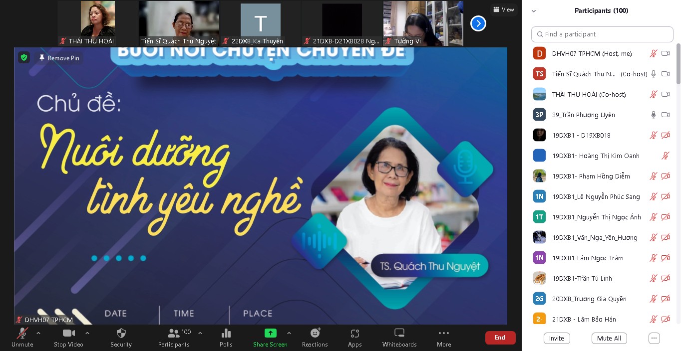 BUỔI NÓI CHUYỆN CHUYÊN ĐỀ “NUÔI DƯỠNG TÌNH YÊU NGHỀ” ĐÃ DIỄN RA ĐẦY SÔI NỔI VÀ HẤP DẪN