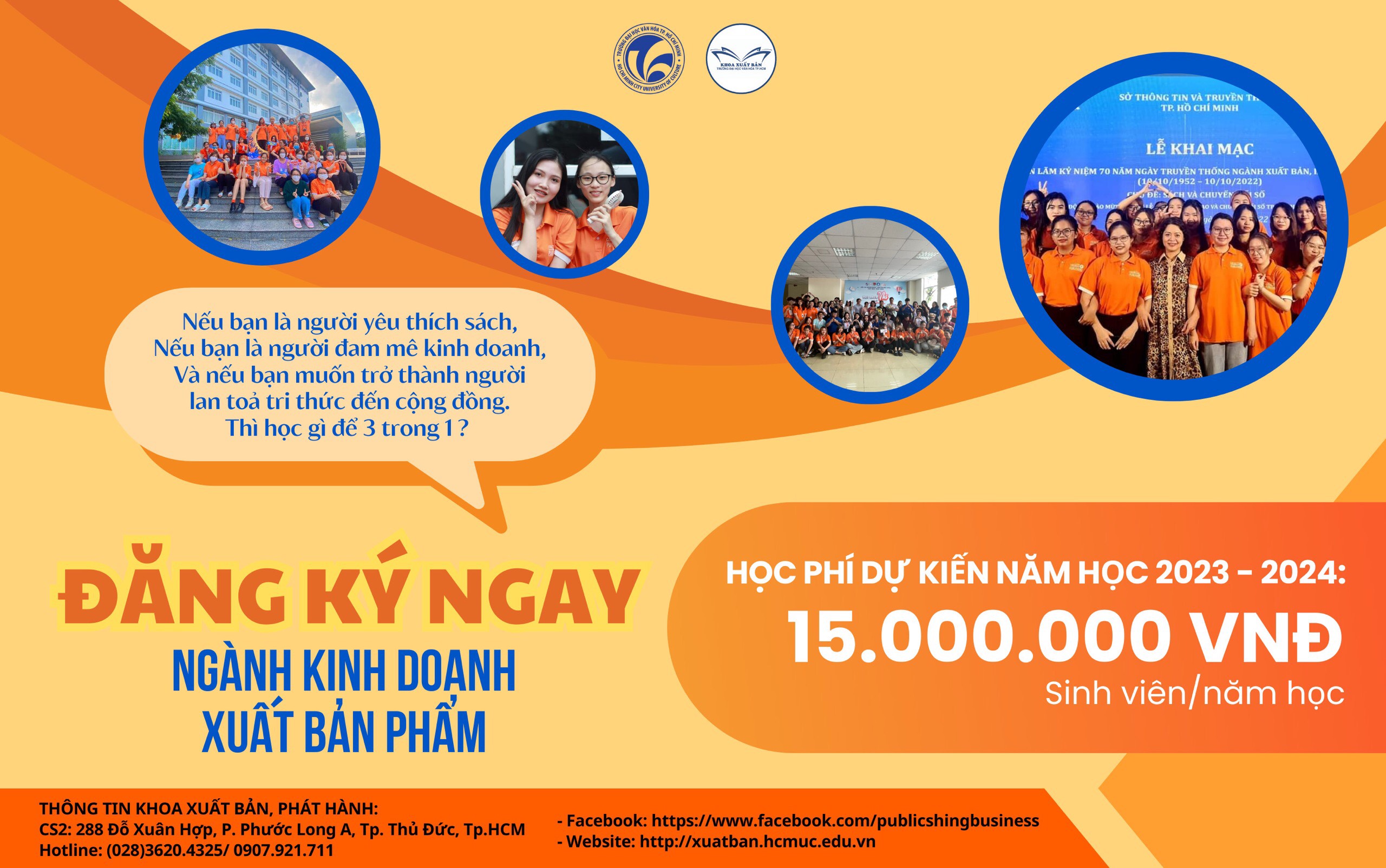 TUYỂN SINH ĐẠI HỌC HỆ CHÍNH QUY NĂM 2023 NGÀNH KINH DOANH XUẤT BẢN PHẨM