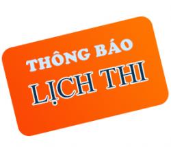 Lịch thi TỰ LUẬN dành cho sv năm cuối