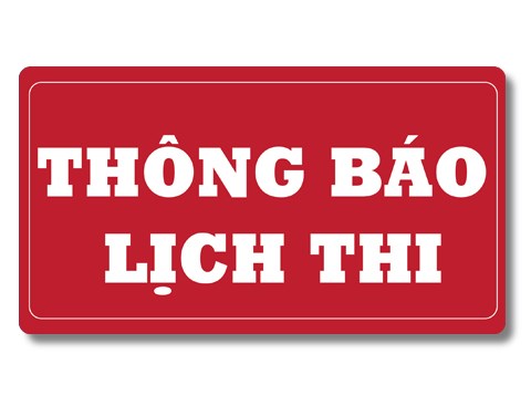 Lịch thi tự luận, trắc nghiệm tháng 11/2018